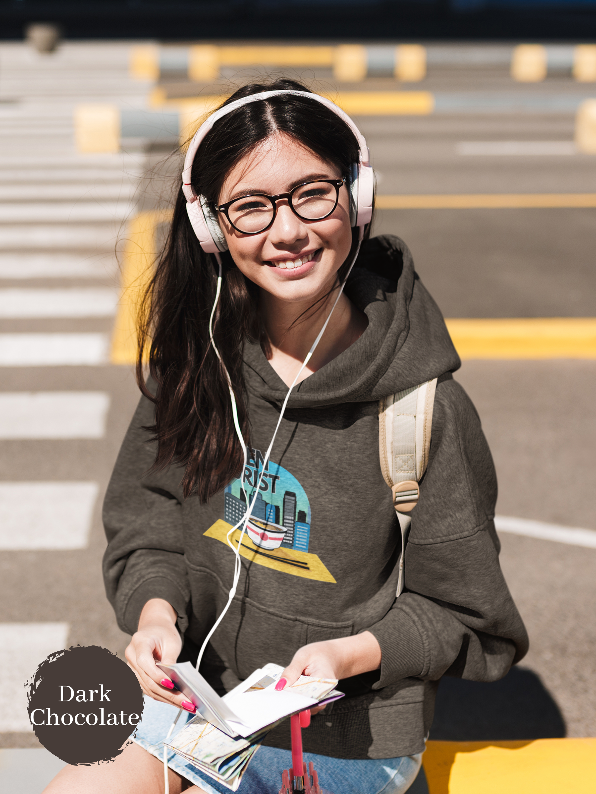 Ramen Cityscape Hoodie: Japanese Ramen Noodle Sweatshirt