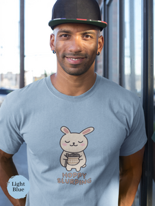 Ramen T-Shirt: Hoppy Slurping Japanese Foodie Shirt with Cute Bunny and Ramen Art