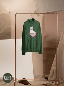 Ramen Hoodie: Llama Ramen Noodles - Playful Pun Hoodie with Cute Ramen Art